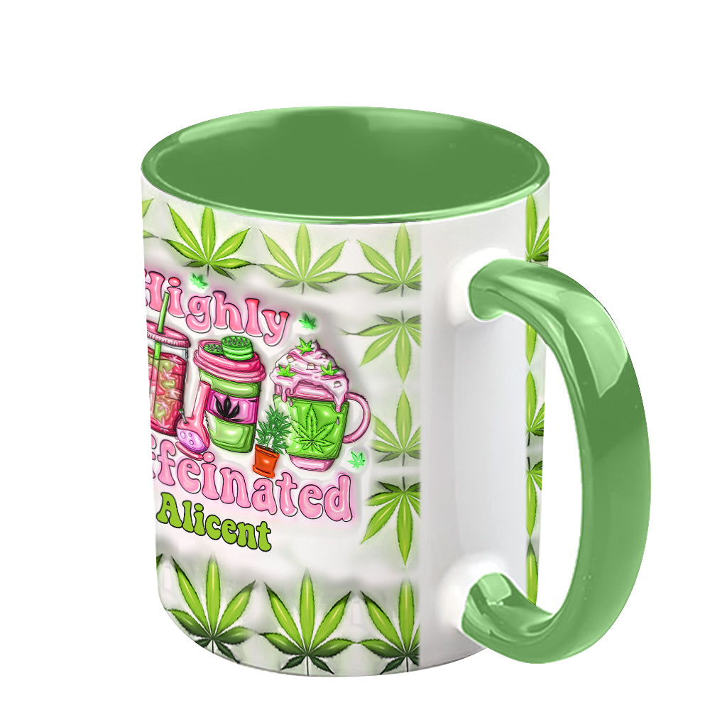 Mug personnalisé « Amoureux du cannabis » pour les amateurs de café ultra-caféiné (420).