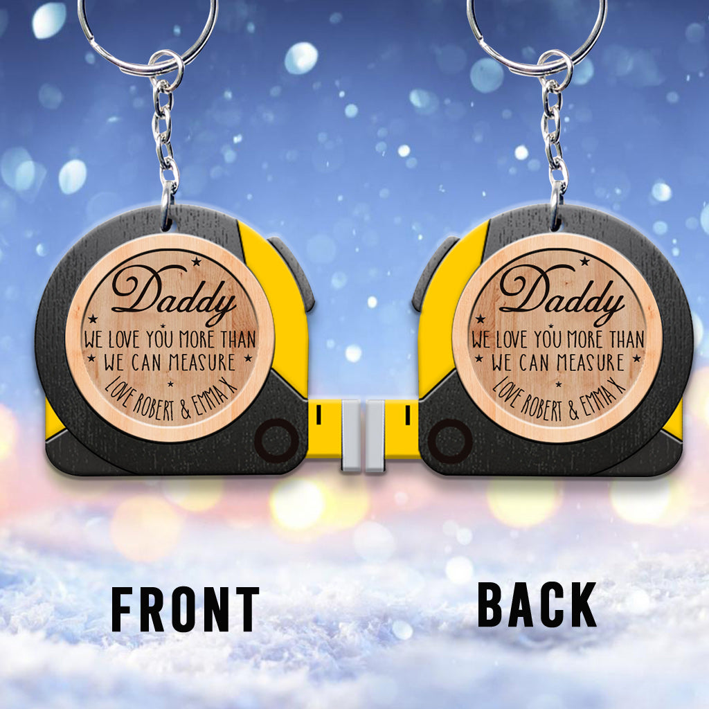 Nous t'aimons plus que tout - Porte-clés personnalisé pour papa