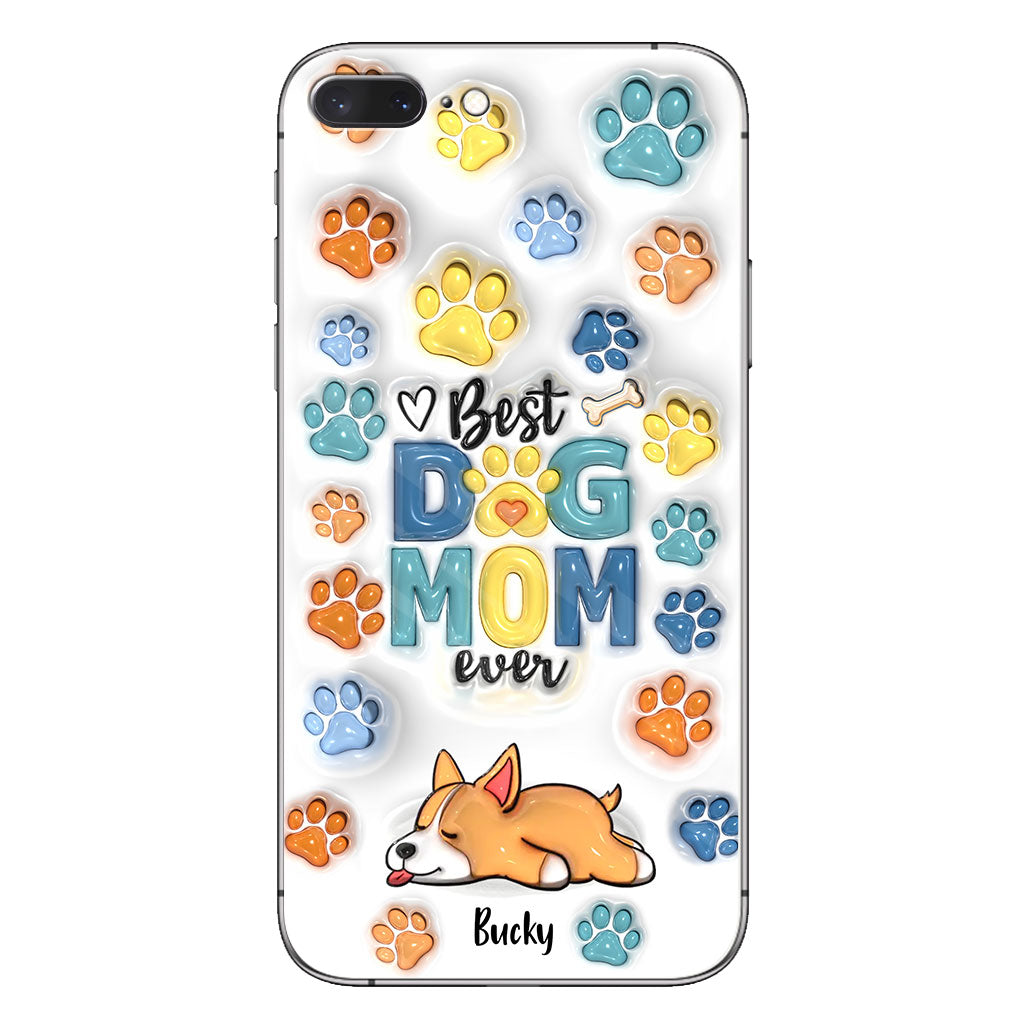 Meilleur papa/maman de chien au monde - Coque de téléphone personnalisée pour chien