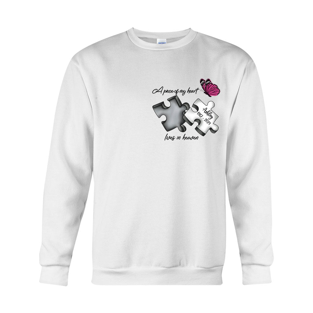 Always On My Mind Forever in My Heart - Personalized Memorial T-shirt And Hoodie