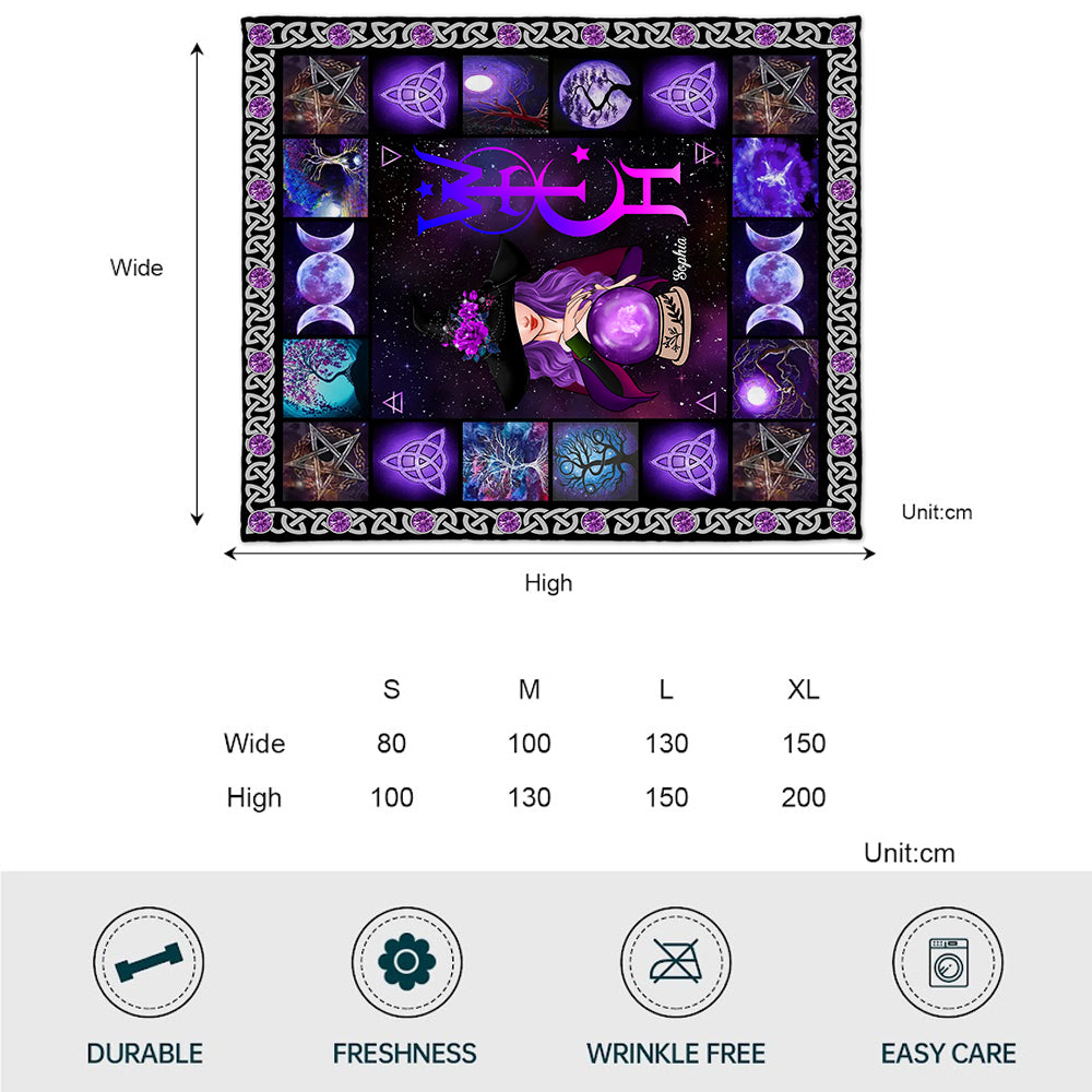 Couverture de sorcière personnalisée - Sorcière maléfique