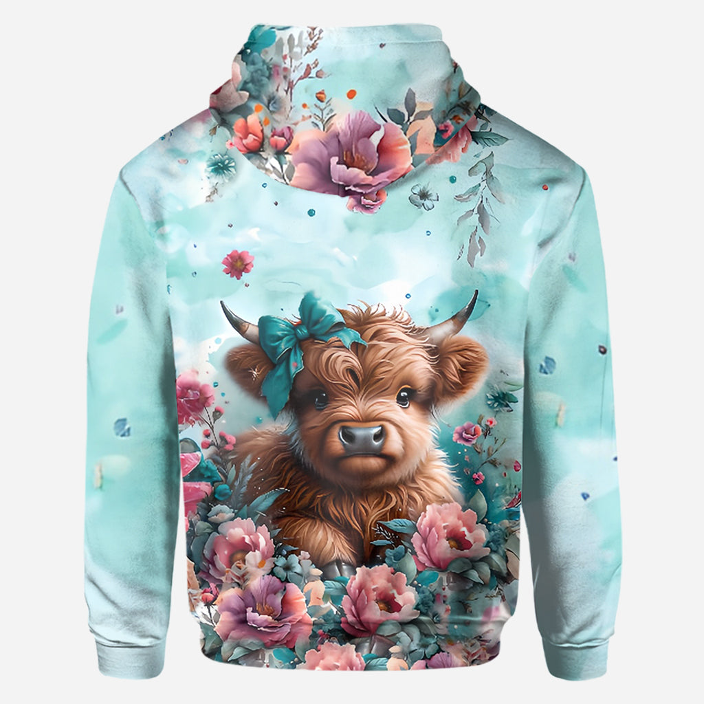 Cute Baby Cow - Personalized All Over Shirt