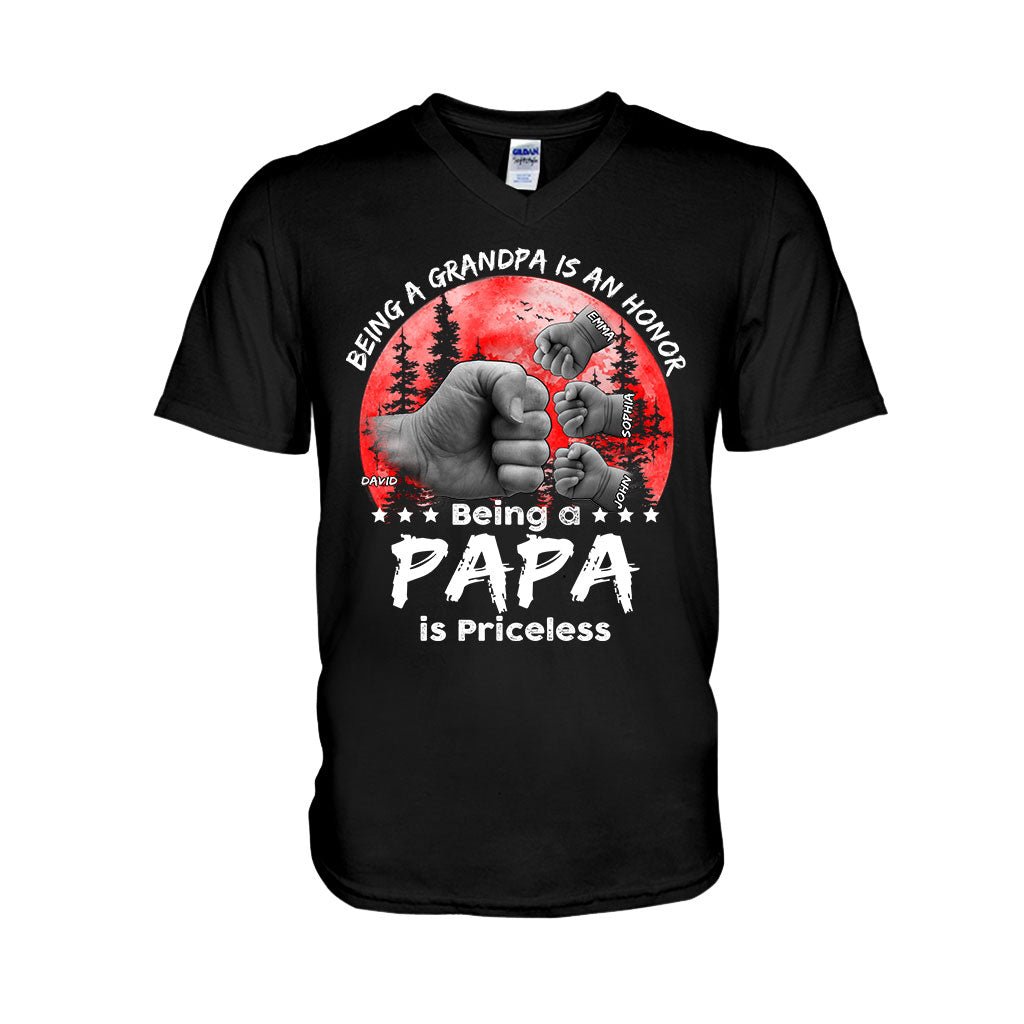 T-shirt et sweat à capuche personnalisés Père-Fils Lune Rouge - T-shirt et sweat à capuche
