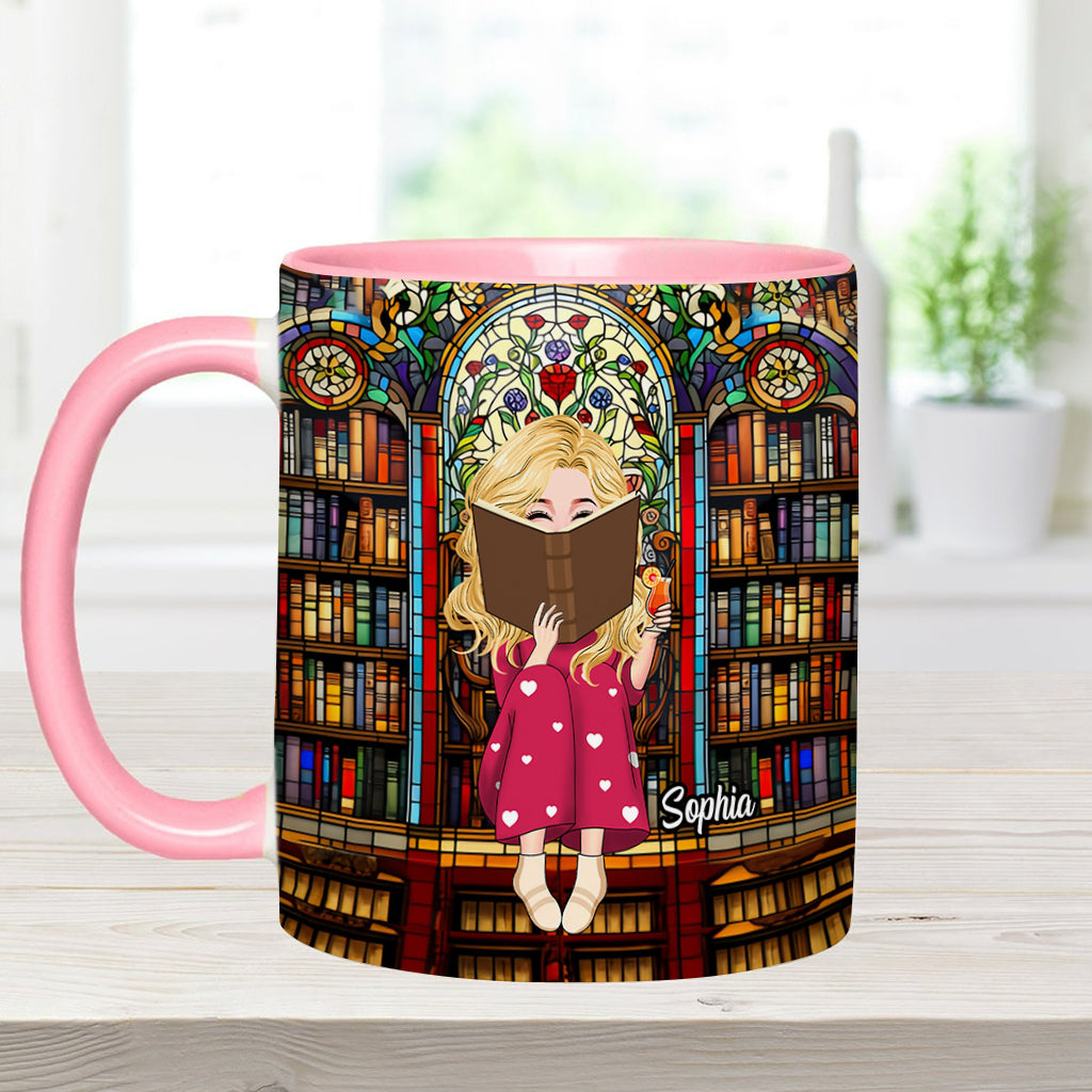 Mug personnalisé « Juste une fille qui aime les livres »