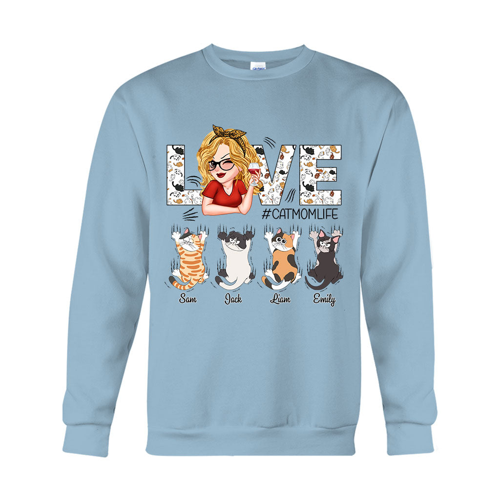 J'adore la vie de maman chat - T-shirt et sweat à capuche personnalisés pour chats
