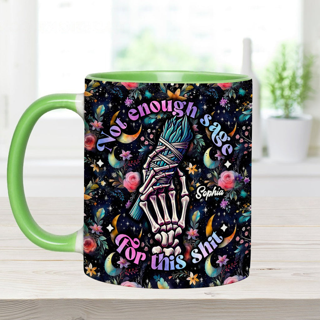 Not Enough Sage - Personalized Witch Accent Mug