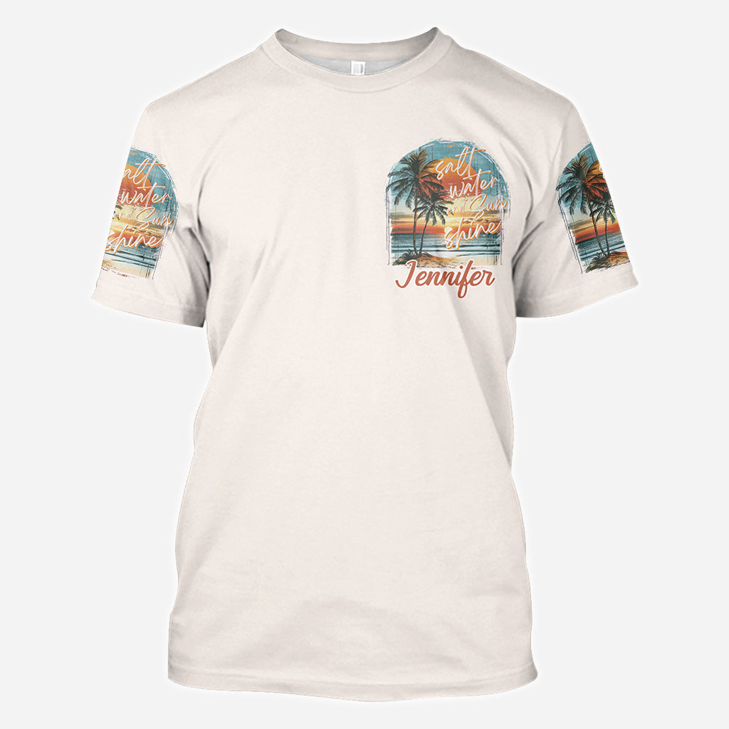 T-shirt personnalisé « Salt Water Sunshine » pour amoureux de la mer