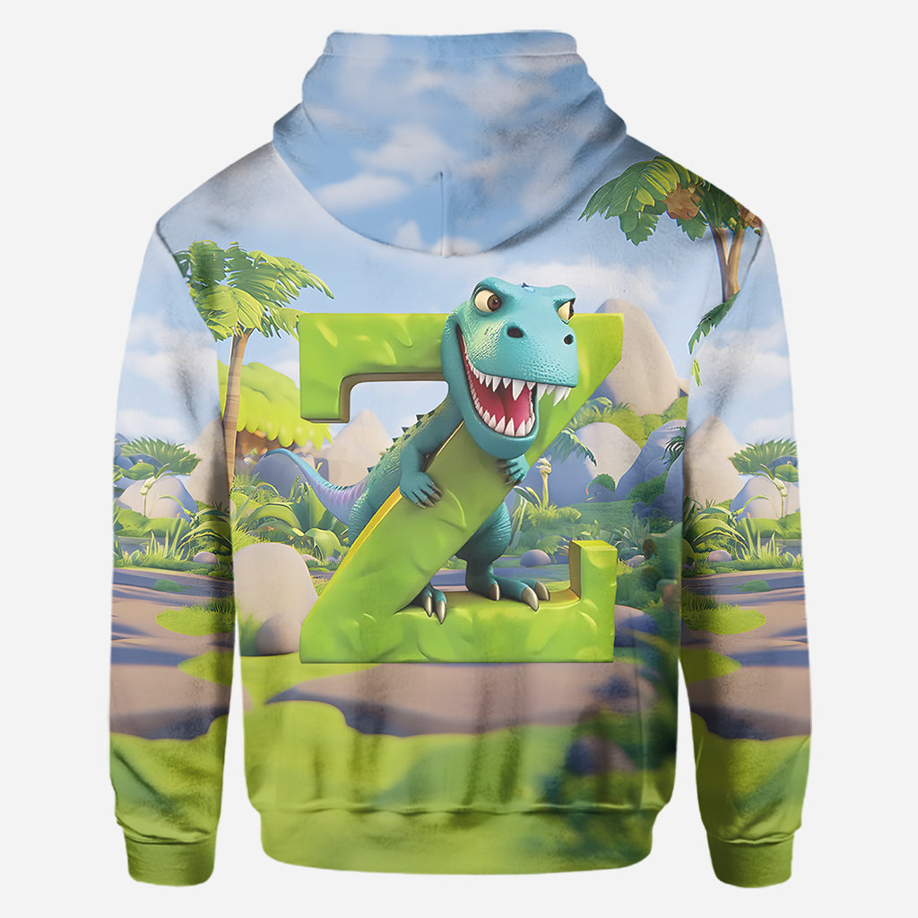 Dinosaur Alphabet - Personalized Kid All Over Shirt