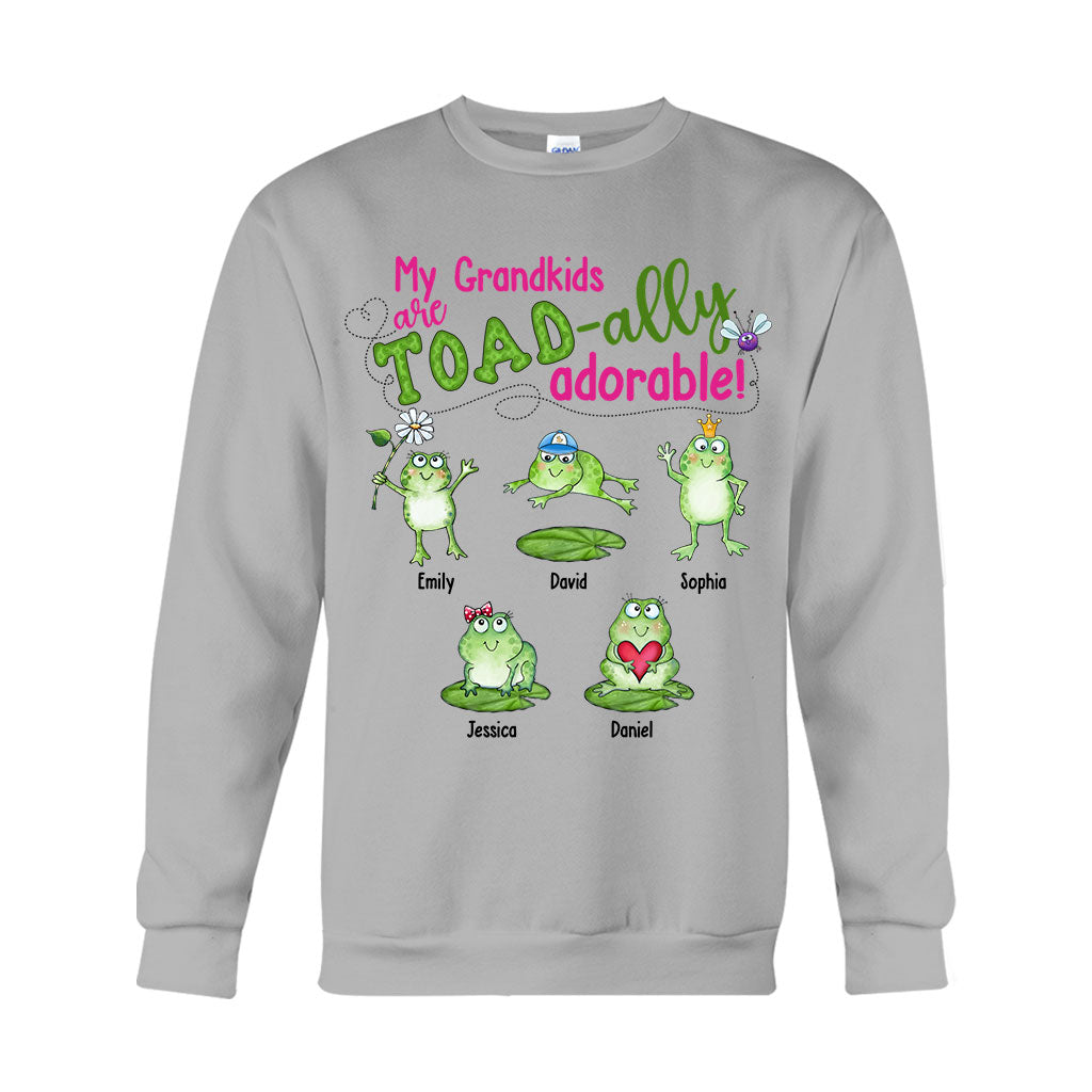 Mes petits-enfants sont Toad-ally - T-shirt et sweat à capuche personnalisés pour grand-mère