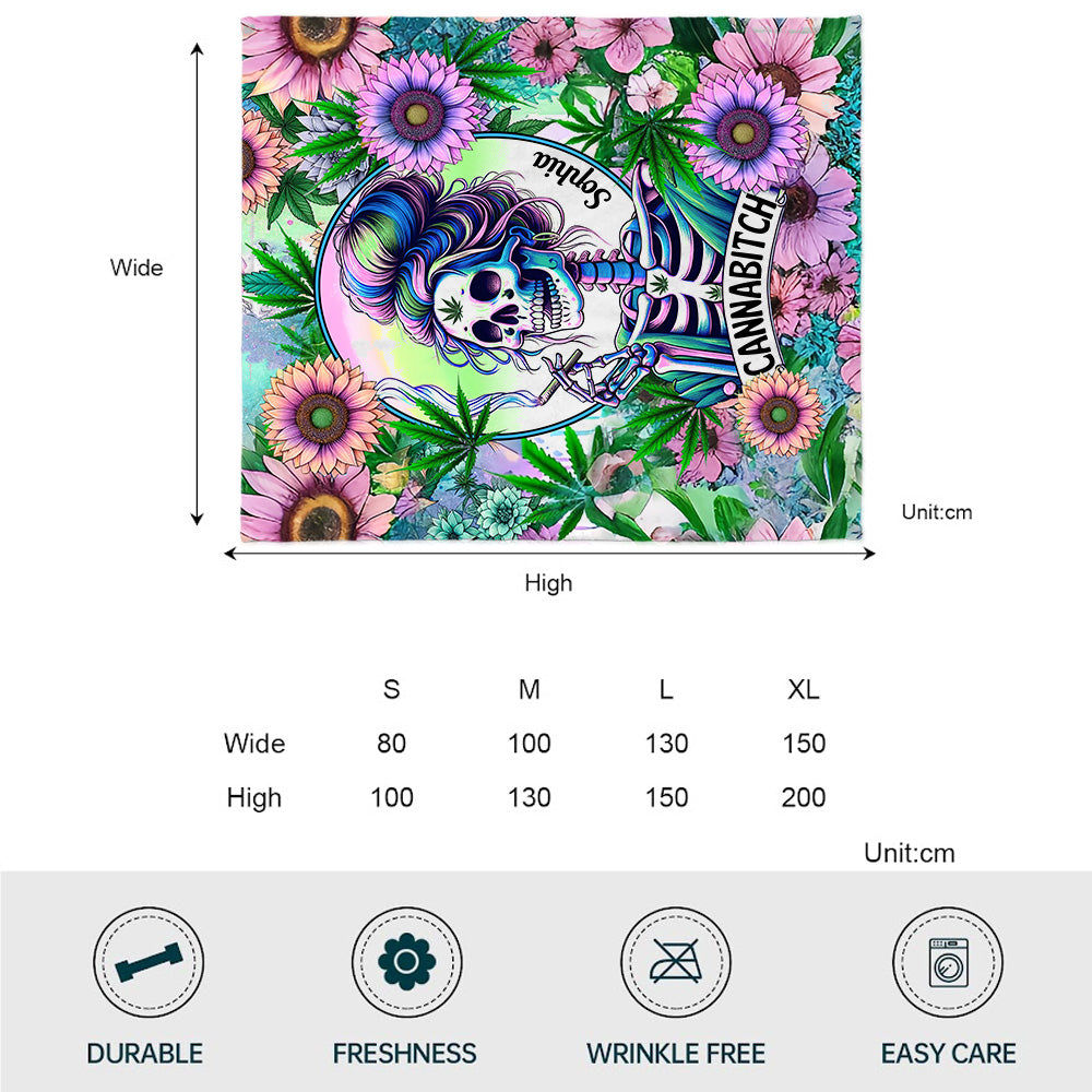 Couverture personnalisée Cannabitch