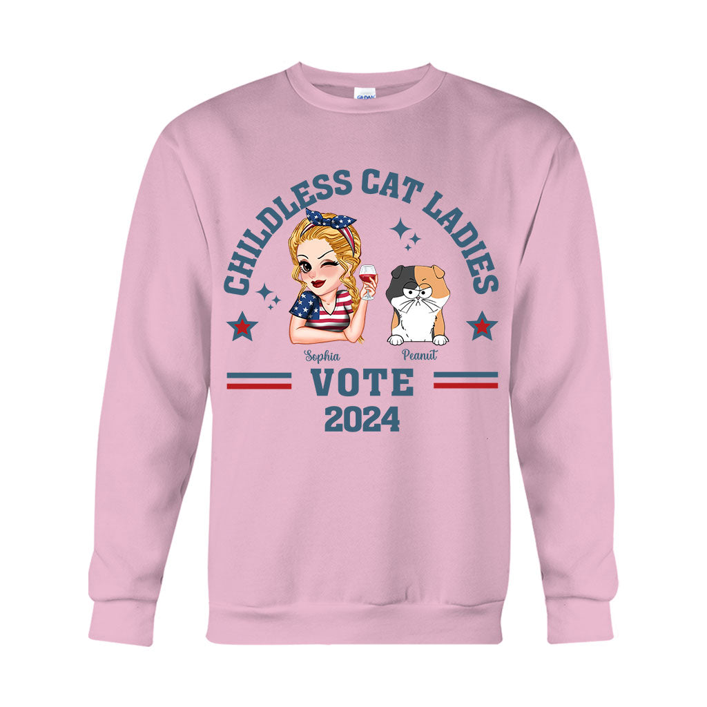 Childless Cat Ladies - Personalized Cat T-shirt And Hoodie