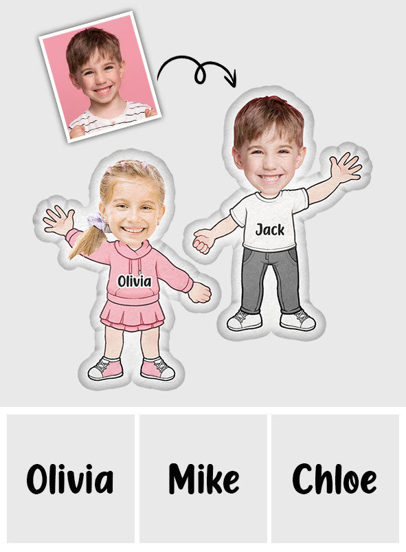 Grandma's Cuties - Personalized Grandma Shaped Pillow