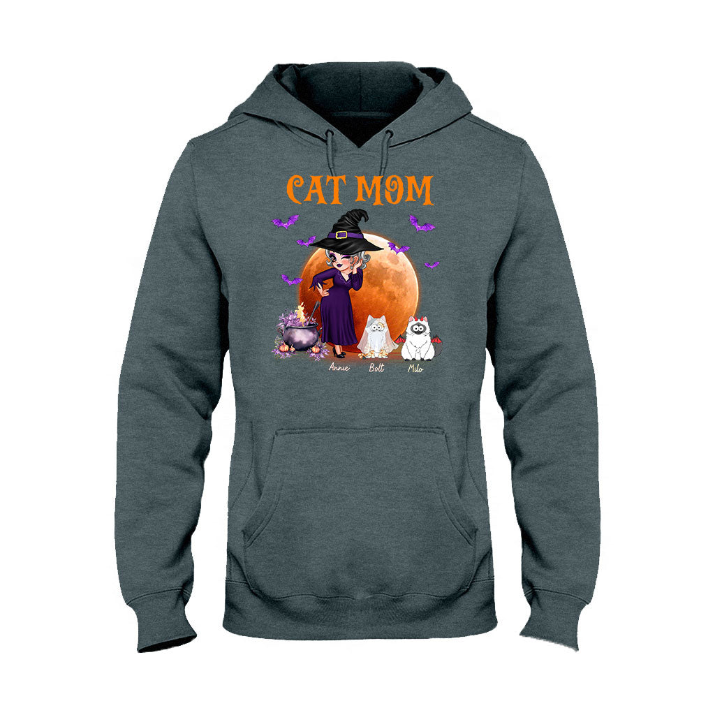 T-shirt et sweat à capuche personnalisés « Maman Chat Sorcière » - T-shirt et sweat à capuche personnalisés pour chats