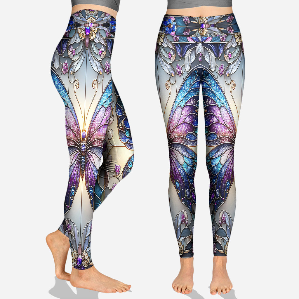 Sweat à capuche et legging personnalisés avec de magnifiques papillons