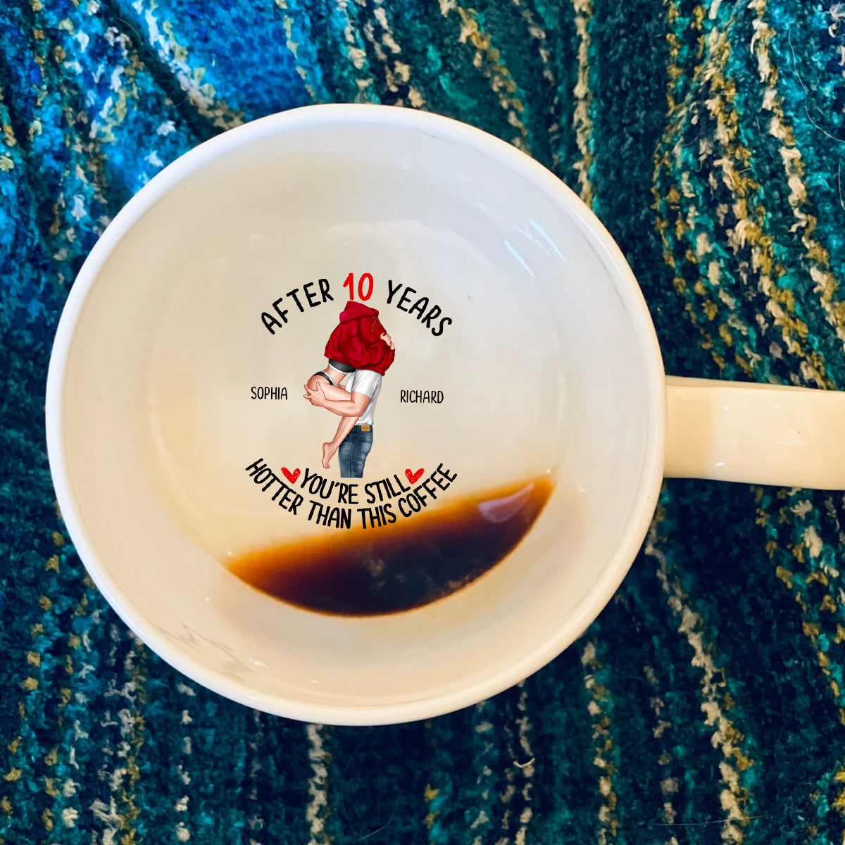 Tu es encore plus sexy que ce café - Mug personnalisé pour couple avec message caché