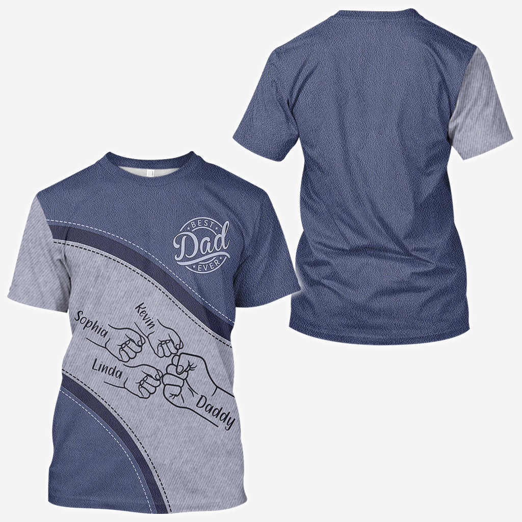 Meilleur papa du monde - T-shirt personnalisé « Meilleur papa du monde »