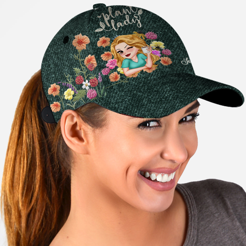 Casquette classique de jardinage personnalisée Plant Lady Wild Flowers