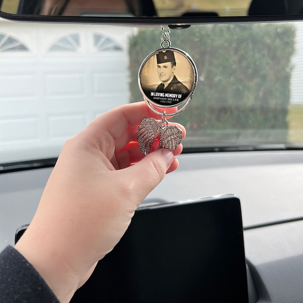 Those We Love Don't Go Away - Personalized Veteran Wings Ornament