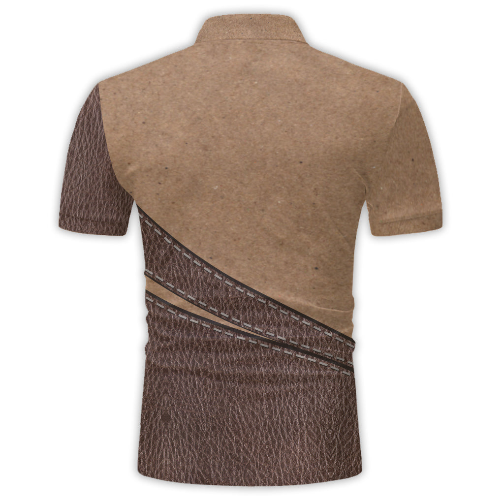 T-shirt polo personnalisé Dadsquatch pour papa