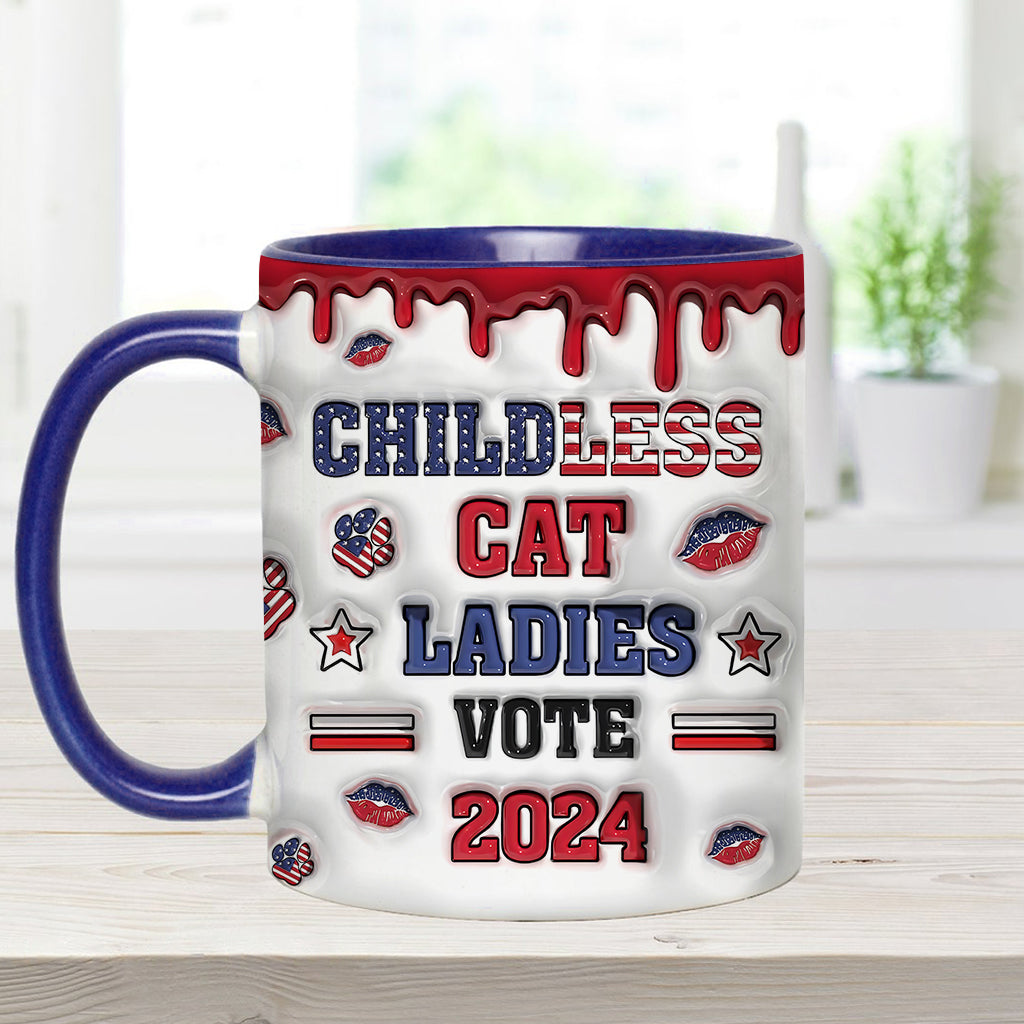 Childless Cat Ladies - Personalized Cat Accent Mug
