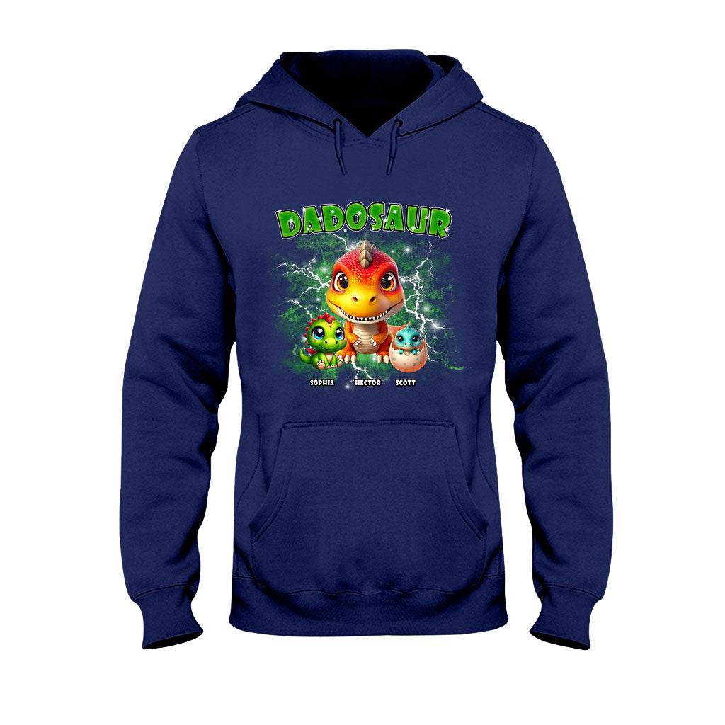 T-shirt et sweat à capuche Dadosaur Thunder Bootleg personnalisés pour papa