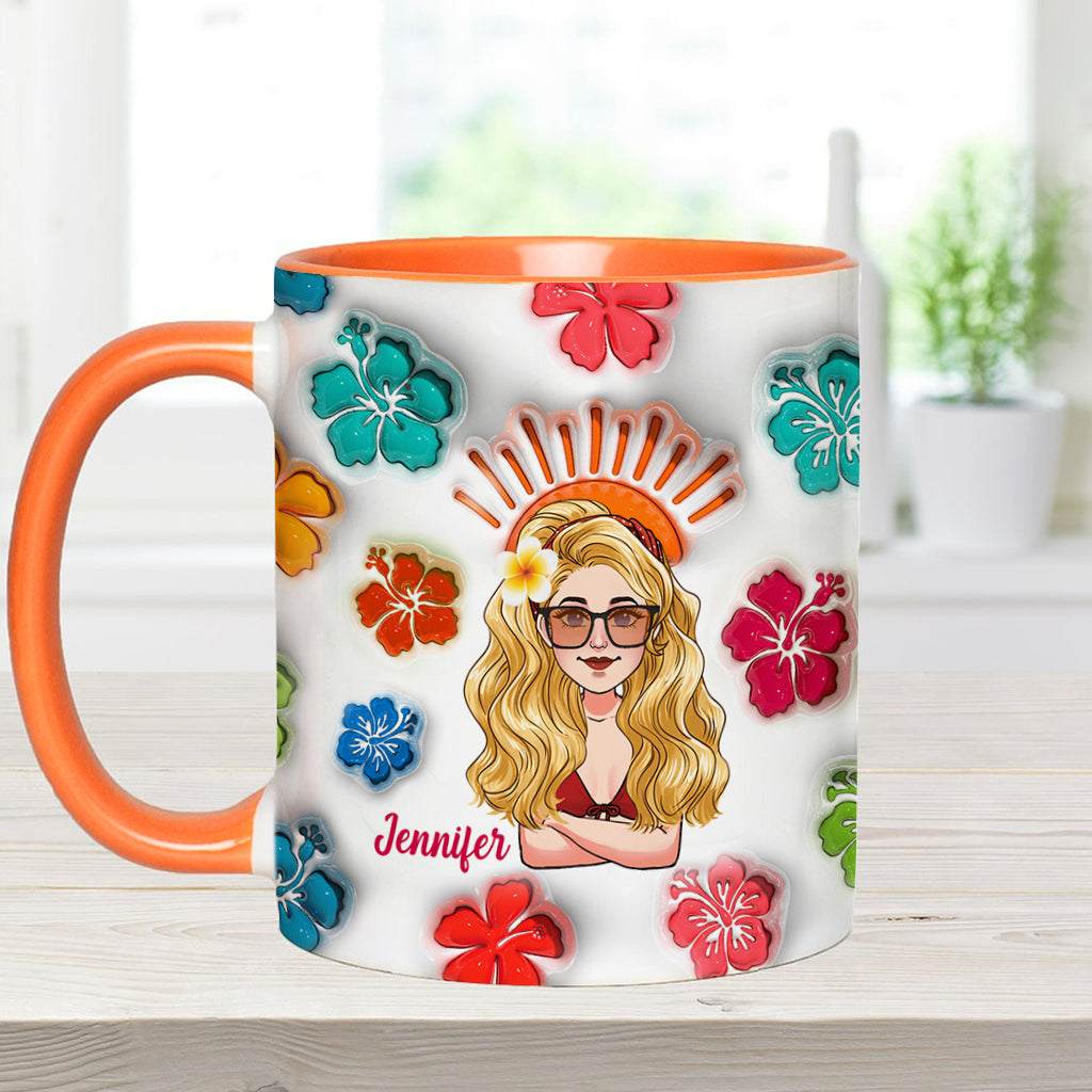 Ambiance estivale - Mug personnalisé « Amoureux de la mer »