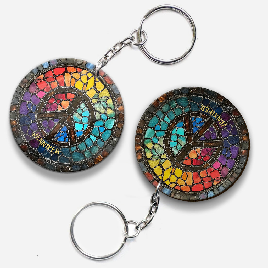 Âme Hippie - Porte-clés Hippie Personnalisé