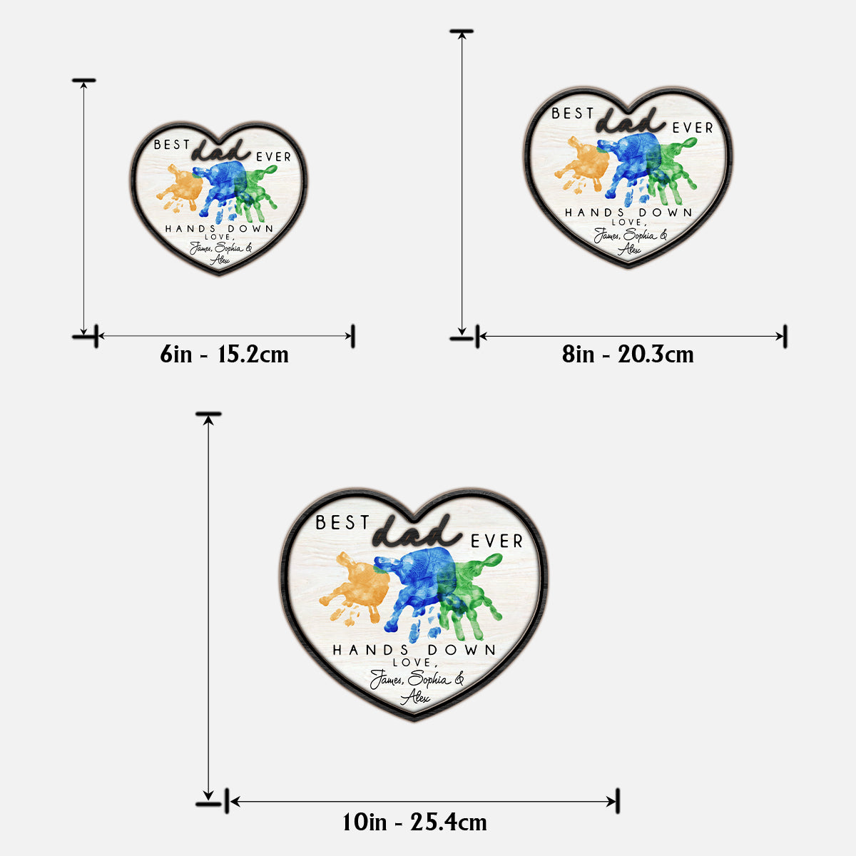 Meilleur papa du monde, sans conteste - Plaque en bois personnalisée à 2 couches