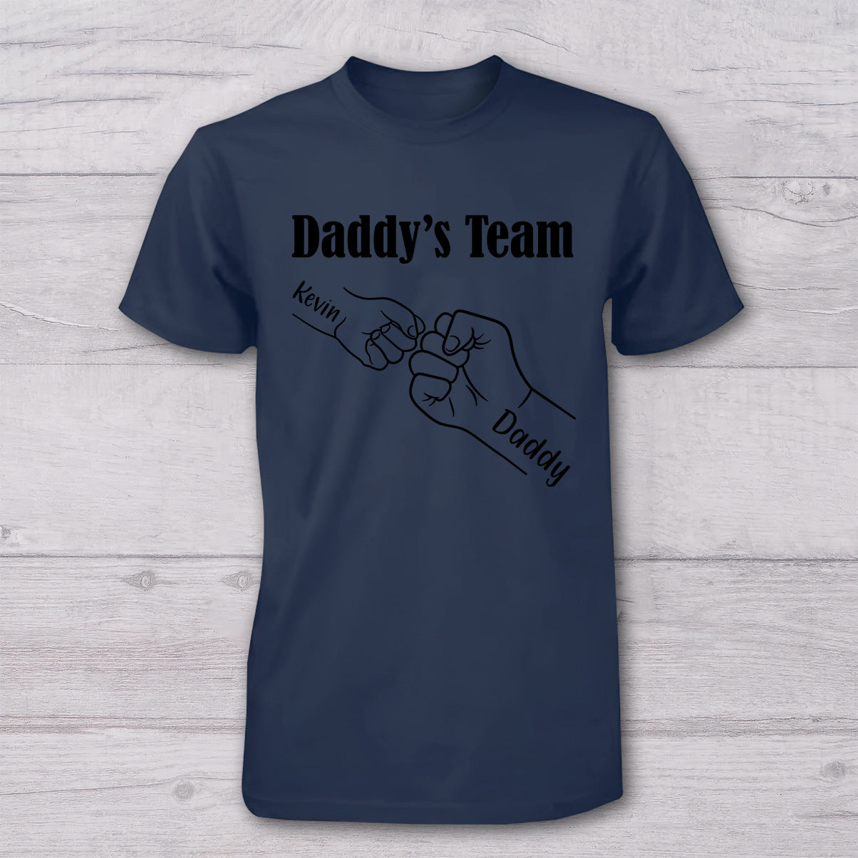 Papa et moi - L'équipe de papa - T-shirt personnalisé pour papa et body pour bébé