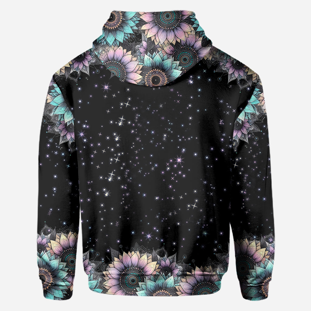 T-shirt personnalisé Zero F Given Tournesol rose et bleu - Tête de mort intégrale