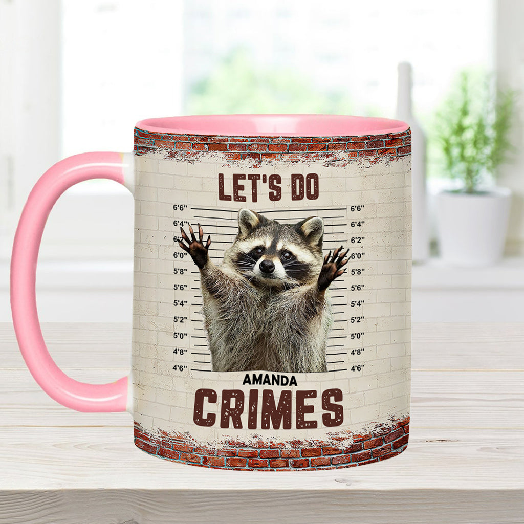 Faisons du crime ! – Mug personnalisé avec motif raton laveur