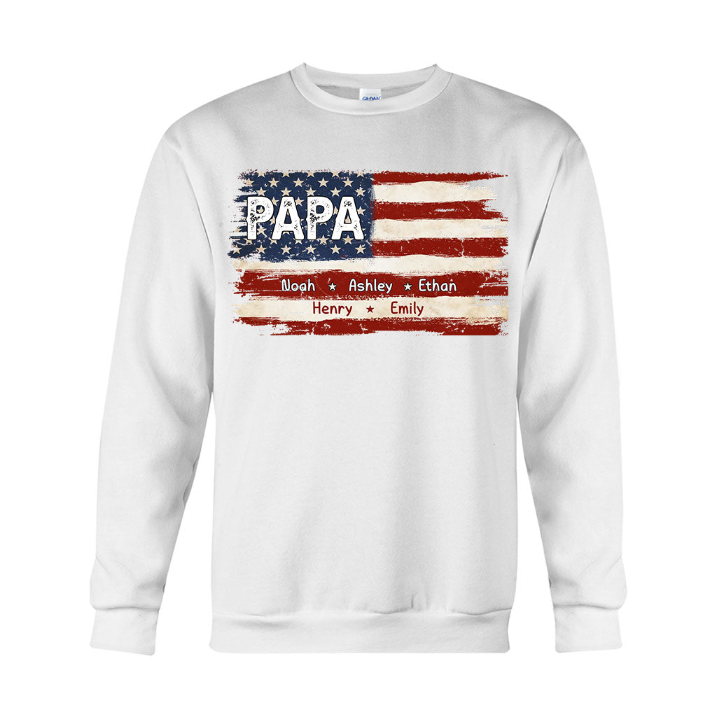 La vie de papa pour le 4 juillet - T-shirt et sweat à capuche personnalisés pour papa