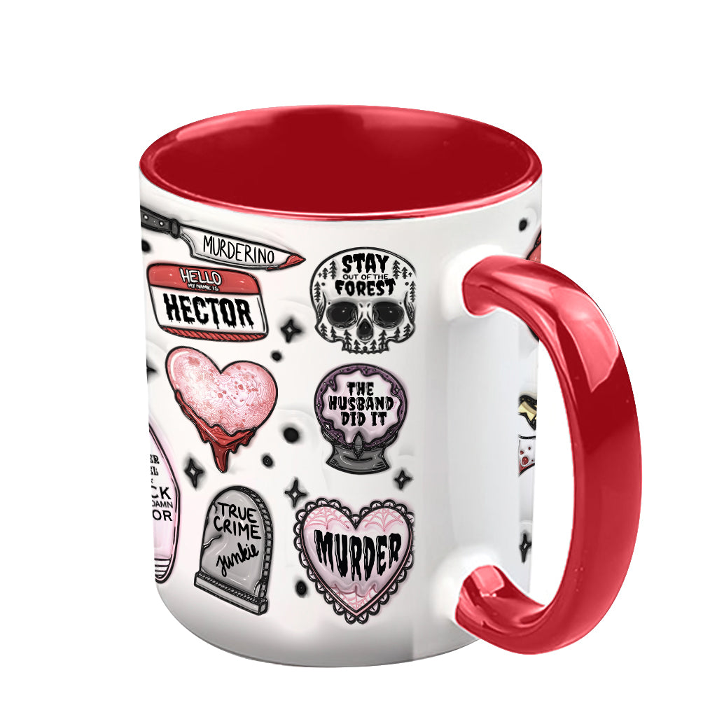 Mug personnalisé « Accro aux faits divers »