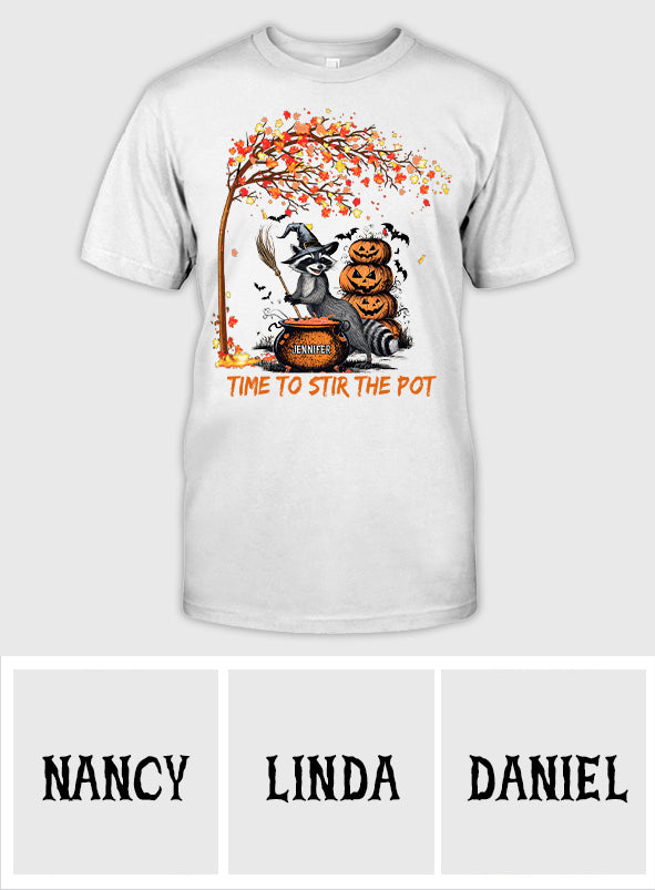 Il est temps de préparer une potion de sorcière - T-shirt et sweat à capuche personnalisés avec raton laveur