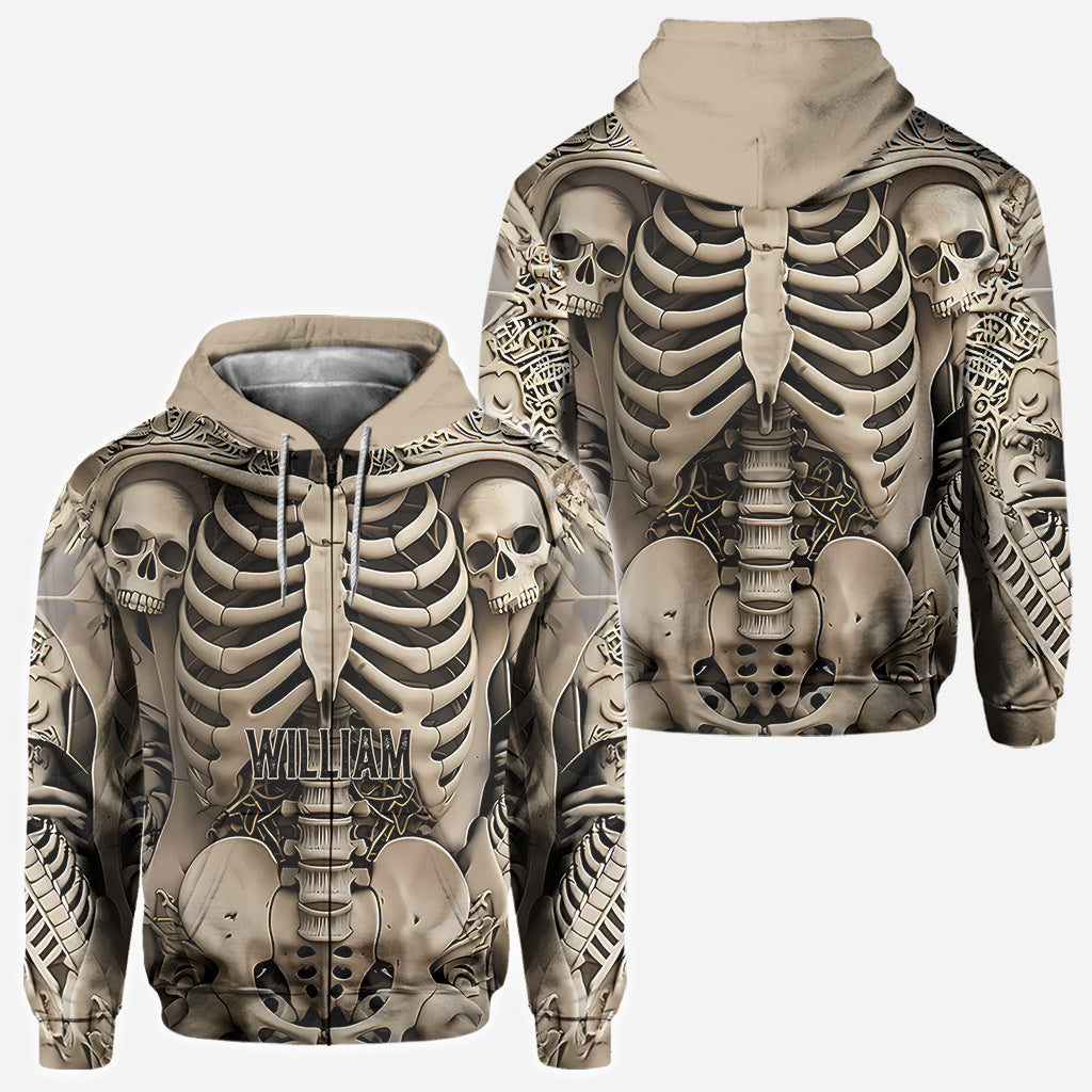 T-shirt personnalisé « Love Skulls » avec motif tête de mort.