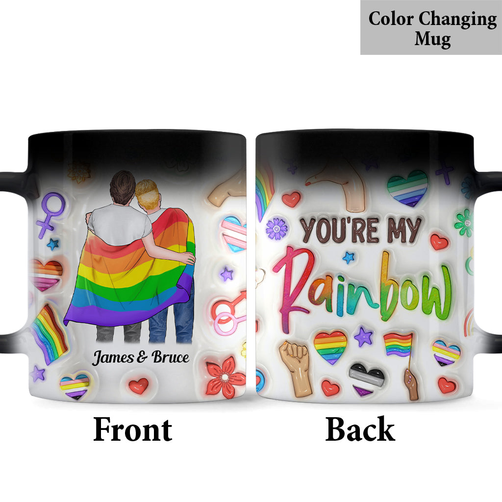 Tu es mon arc-en-ciel - Mug personnalisé de soutien LGBT