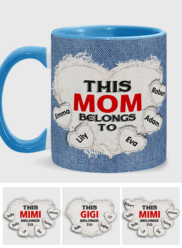 Cette maman appartient à - Mug personnalisé pour maman