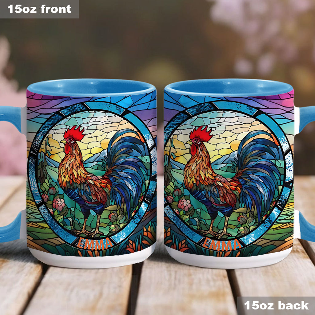 Mug personnalisé « Love Chicken » avec motif poulet