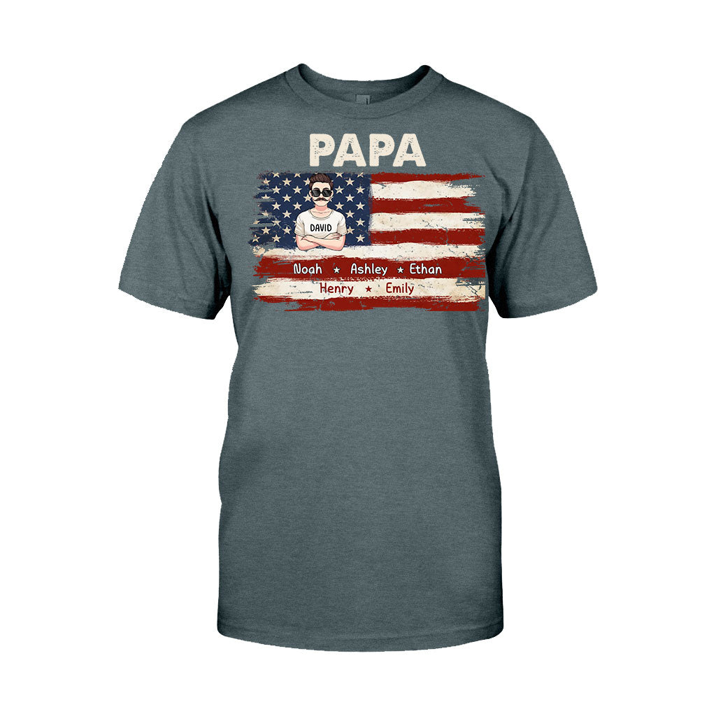 La vie de papa pour le 4 juillet - T-shirt et sweat à capuche personnalisés pour papa
