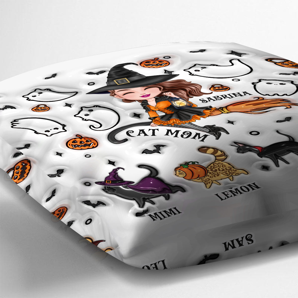 Maman Chat - Coussin décoratif personnalisé pour chat