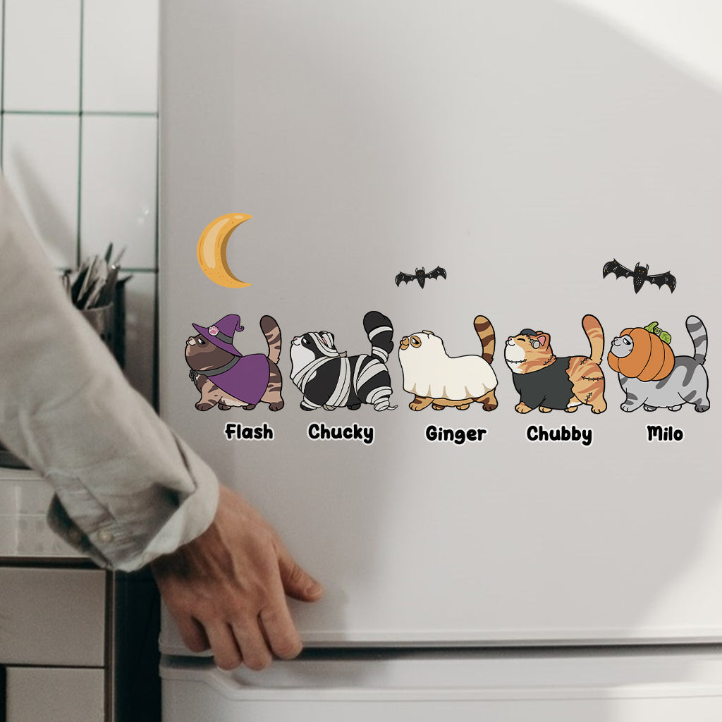 Happy Halloween - Personalized Cat Decal Die Cut