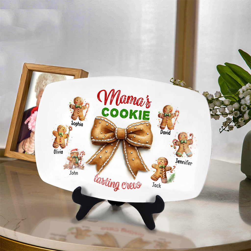 Grandma's Cookie Tasting Crew - Personalized Mother Plate