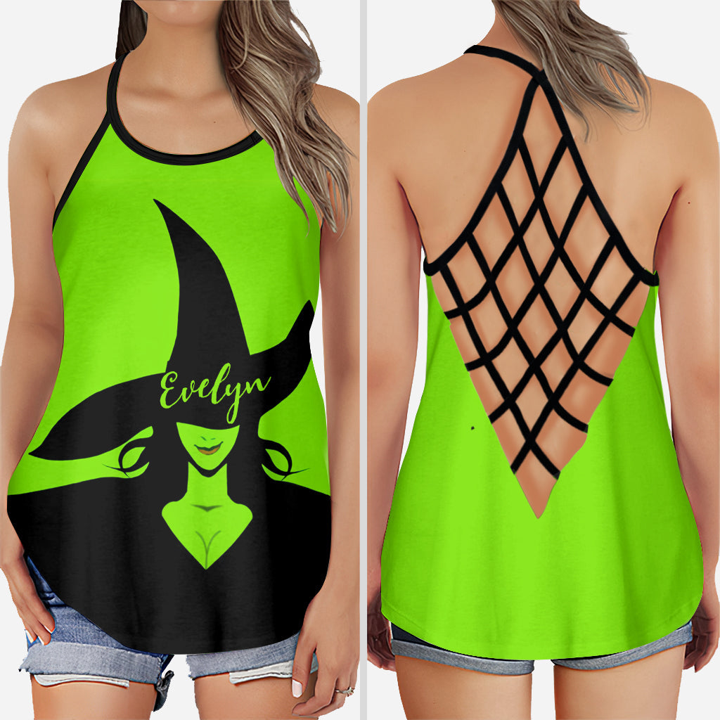 Green Witch - Personalized Witch Cross Tank Top