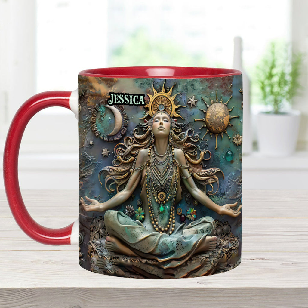Perdez la tête, retrouvez votre âme - Mug personnalisé Yoga Accent Mug