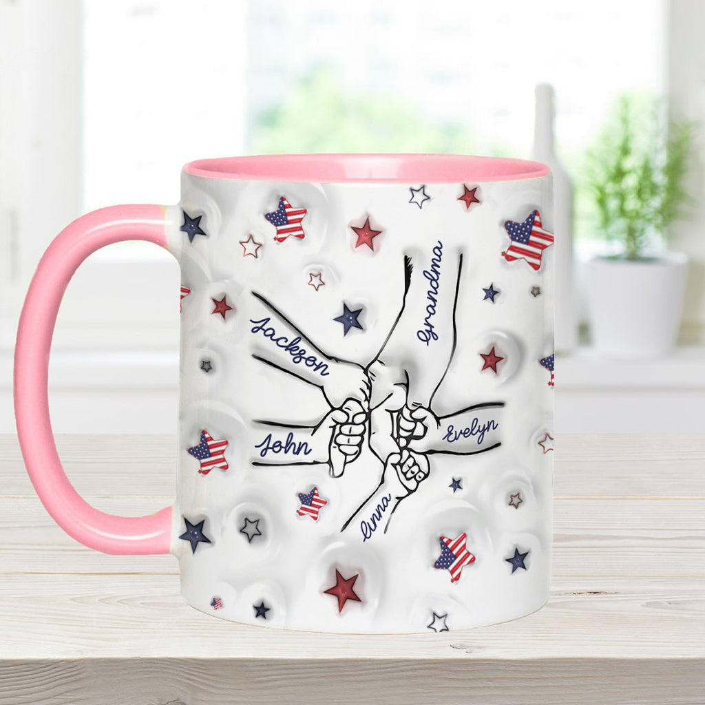 Mug personnalisé « Grand-mère fière, maman, tante »