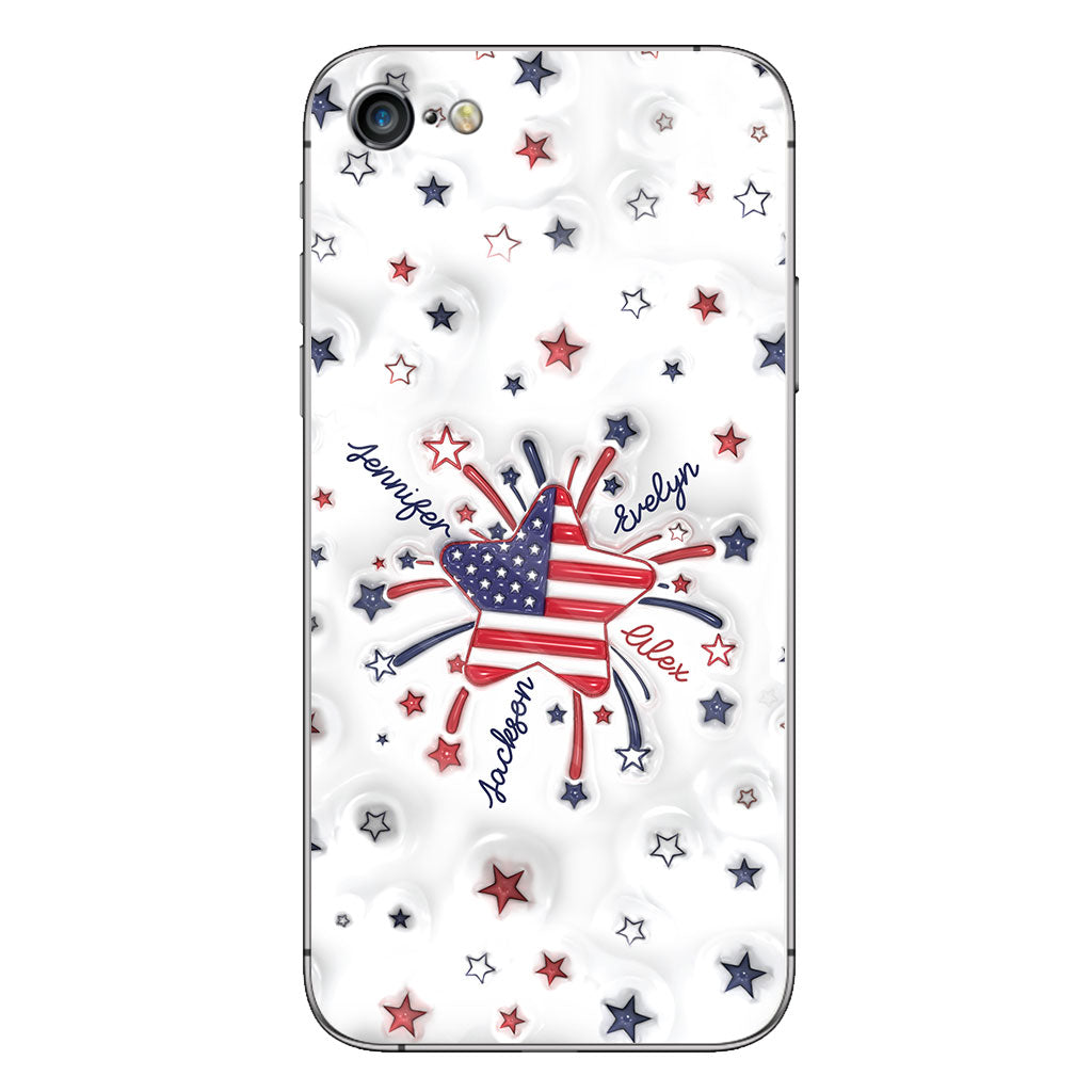 Coque de téléphone personnalisée « Petite étoile de grand-mère » pour le 4 juillet