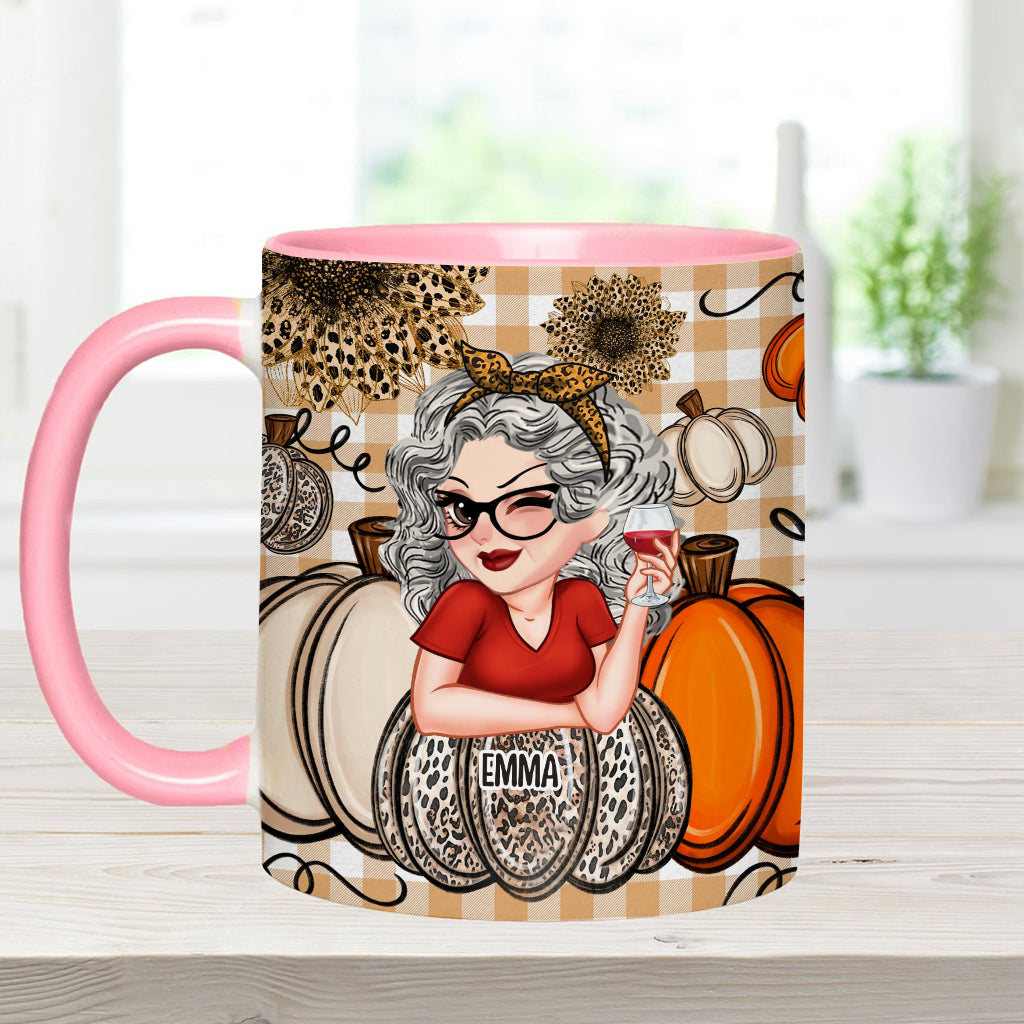 Mug personnalisé « Petites citrouilles de grand-mère » (titre au choix)