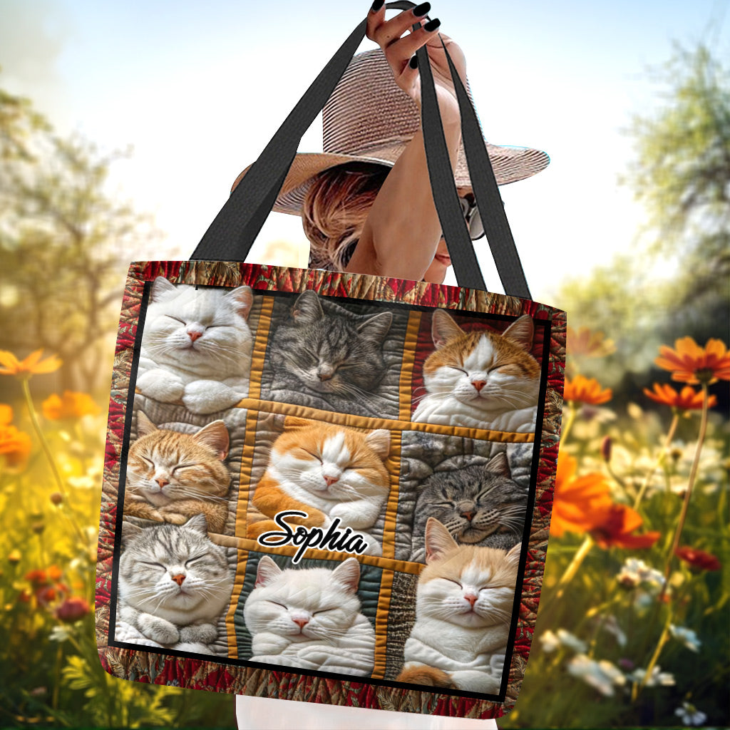 Chats mignons - Sac fourre-tout personnalisé pour chats