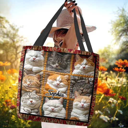 Cute Cats - Personalized Cat Tote Bag