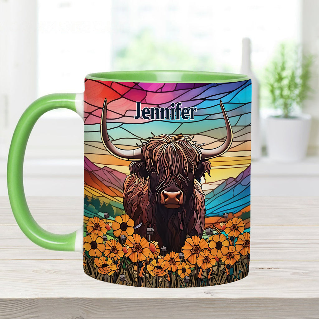 Mug personnalisé « Love Highland Cow »